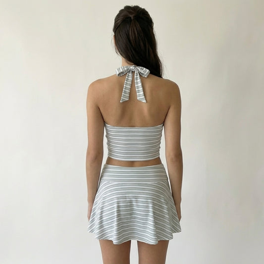 Charlotte Halter top and skirt set
