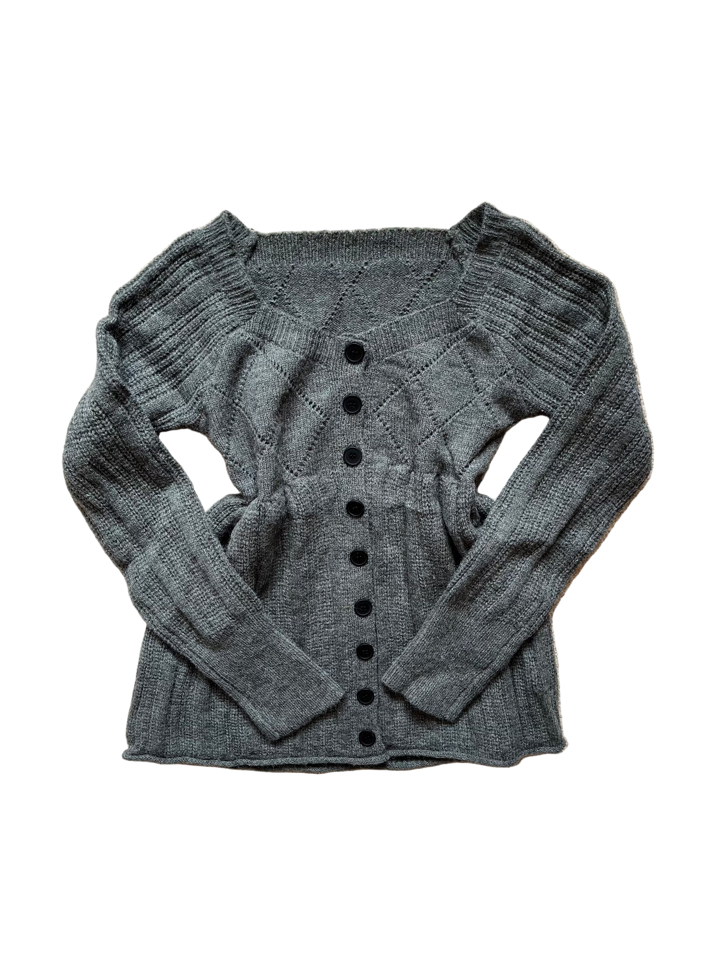 Esme's grey babydoll jumper