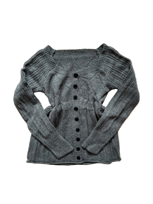 Esme's grey babydoll jumper