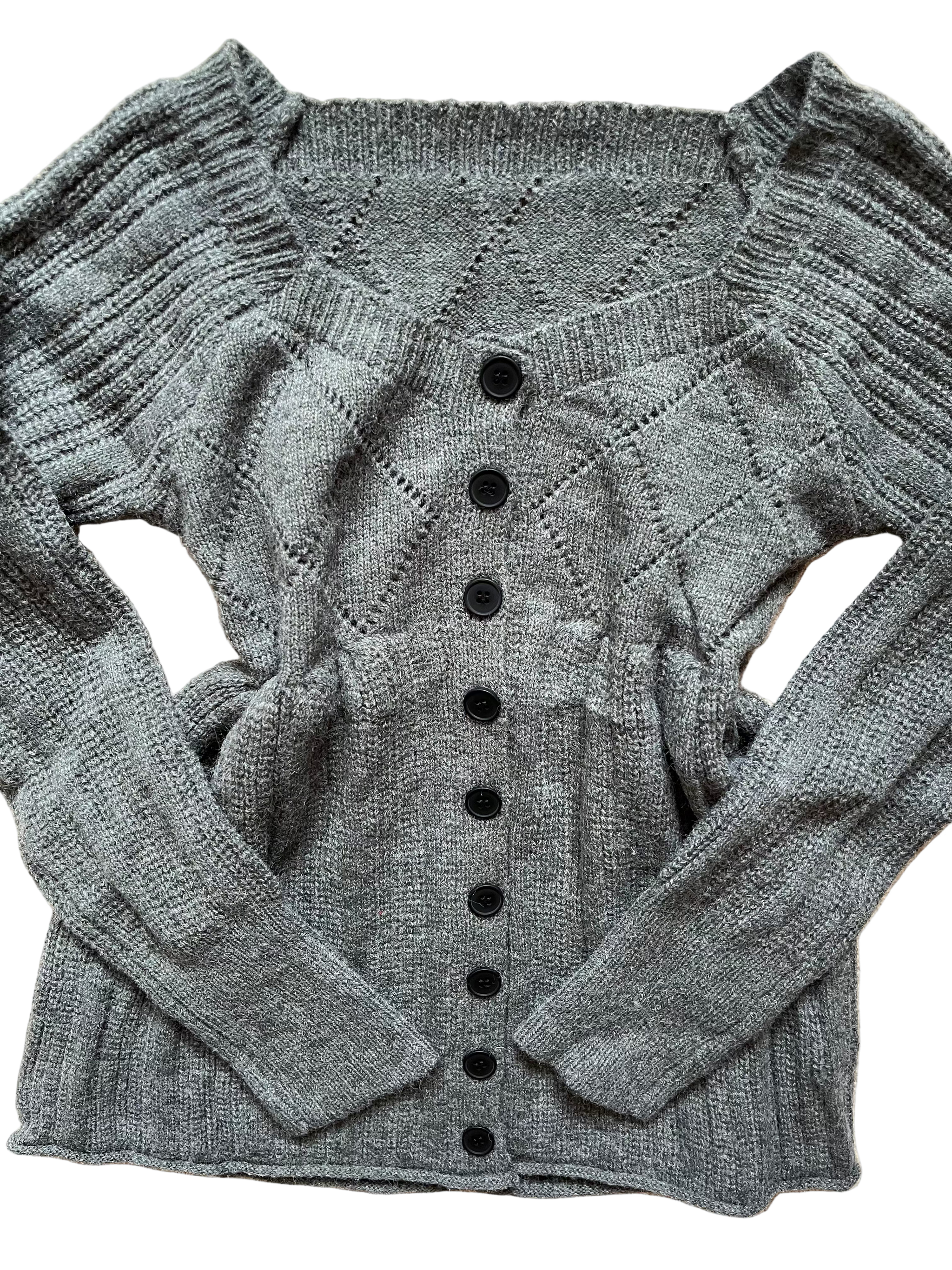 Esme's grey babydoll jumper