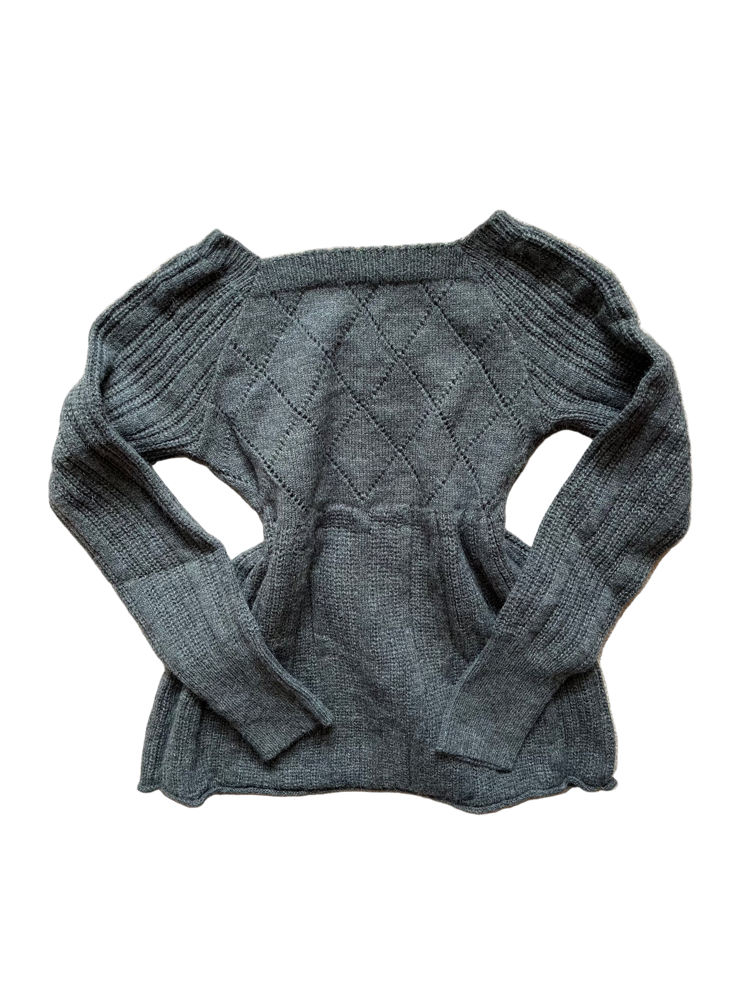 Esme's grey babydoll jumper