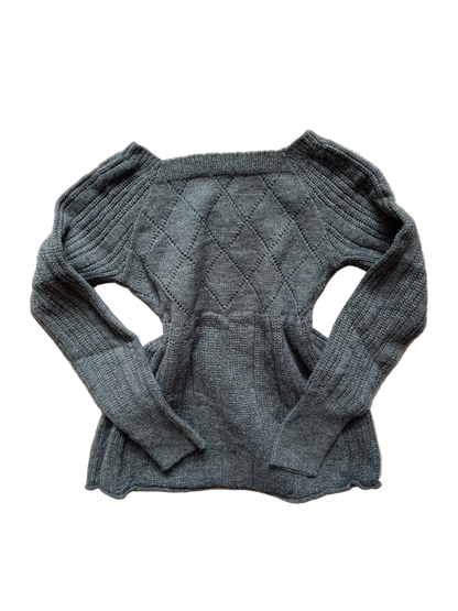 Esme's grey babydoll jumper