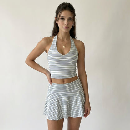Charlotte Halter top and skirt set