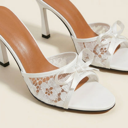 Coco's Kitten Heels - White