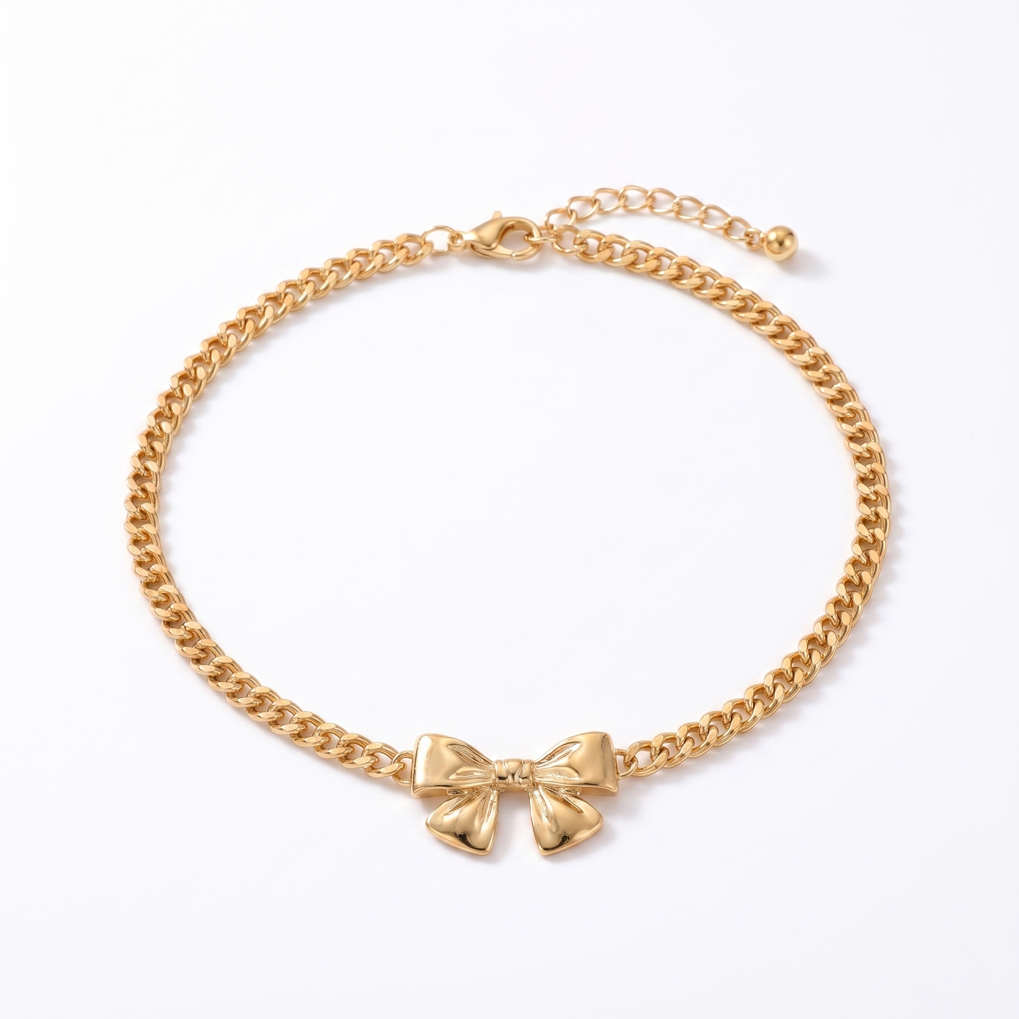 Golden Bow Anklet