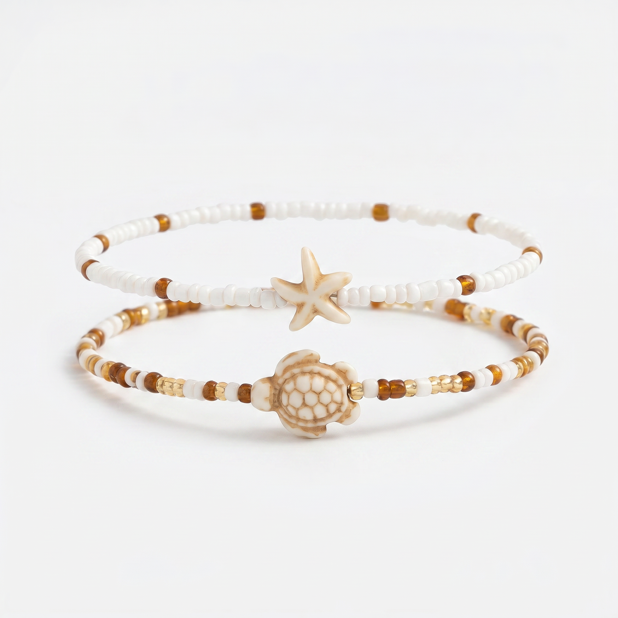 Ocean Charm Duo Anklets