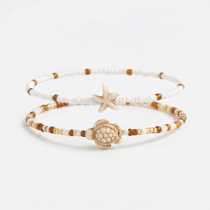 Ocean Charm Duo Anklets