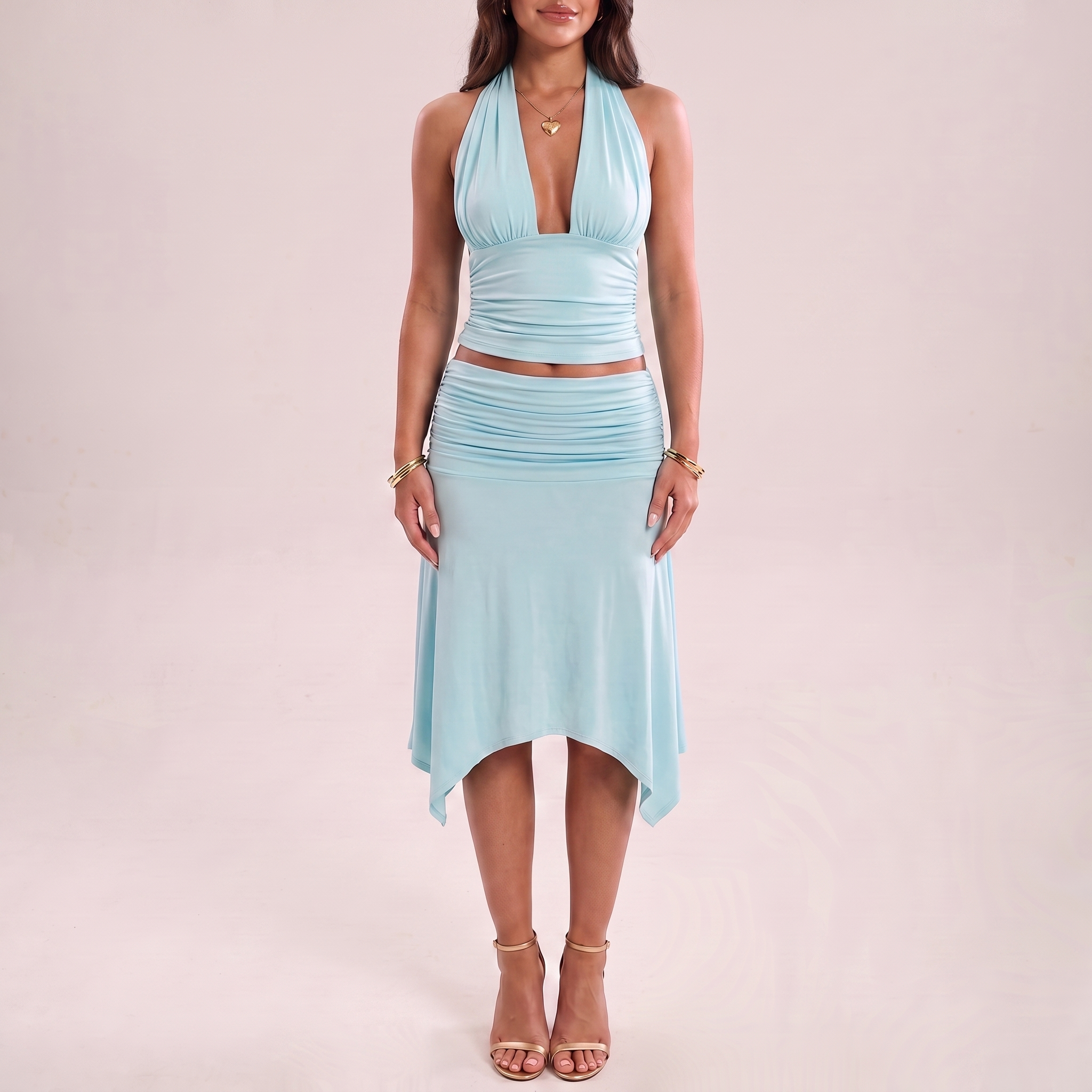 Sunkissed Ruched Two Piece Set