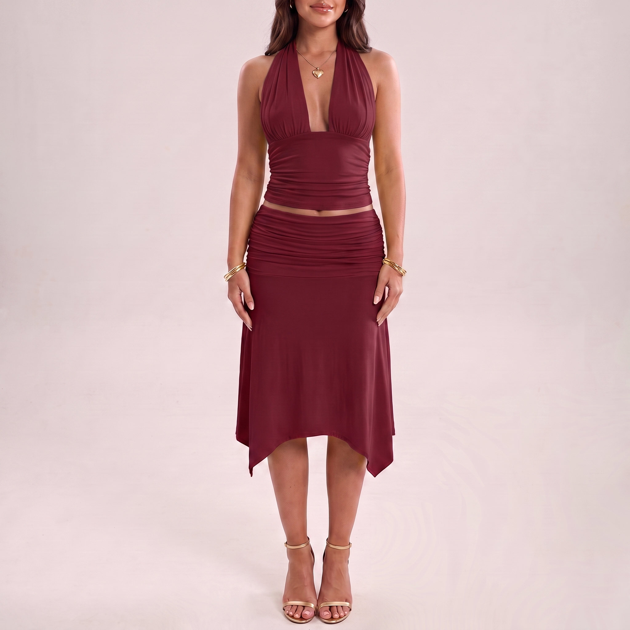 Sunkissed Ruched Two Piece Set