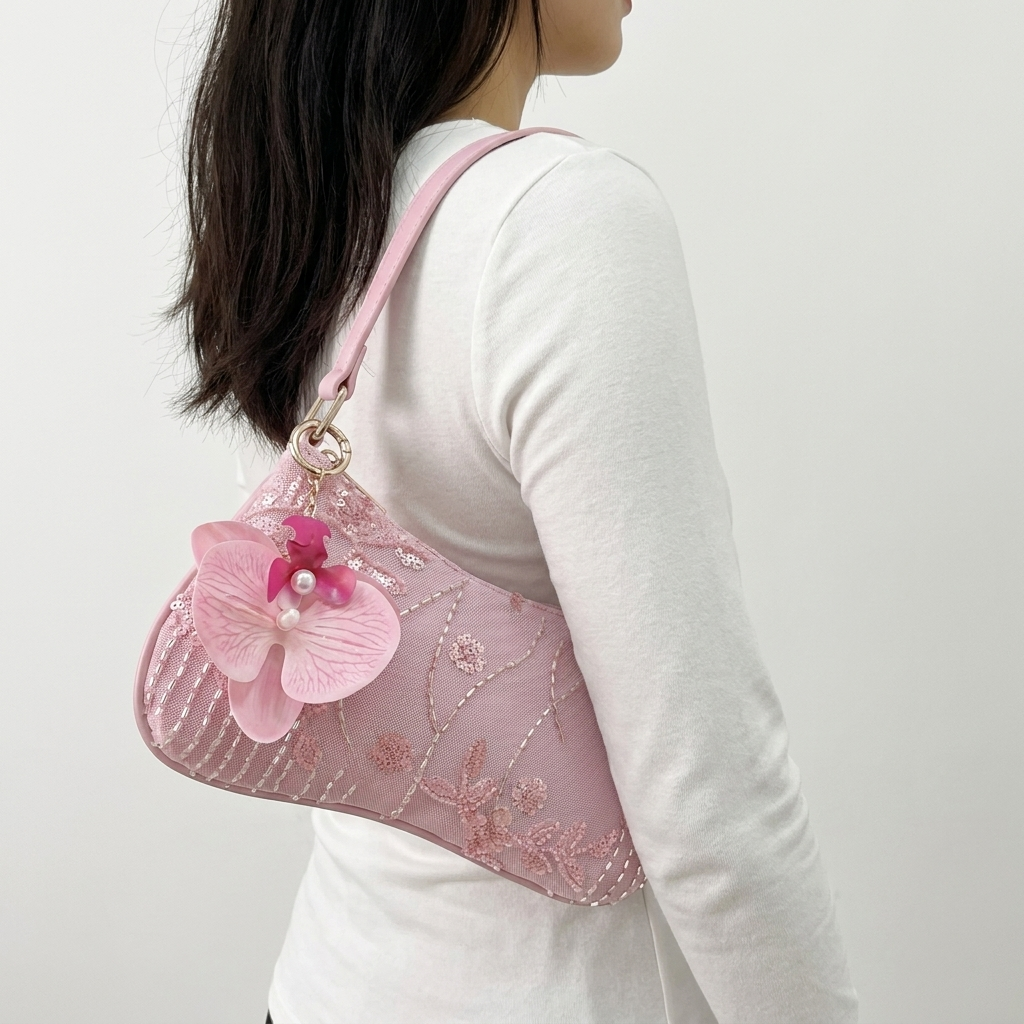 Elara Sequin Shoulder Bag