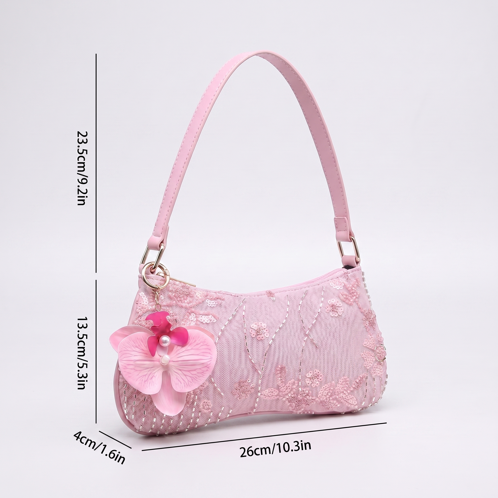 Elara Sequin Shoulder Bag